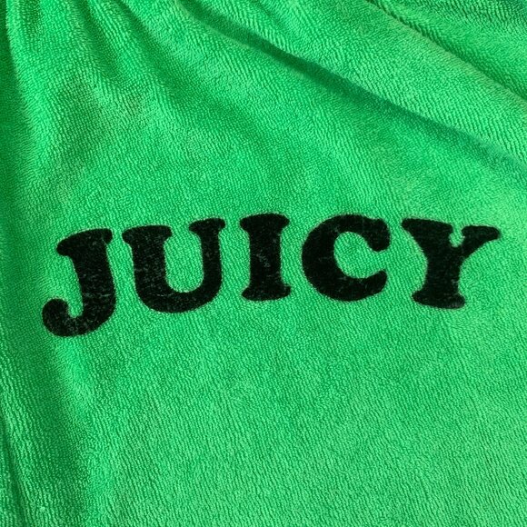 Y2K Juicy Couture Black Label Terry Cloth Shorts One Piece Romper Retro Sporty - Picture 7 of 15